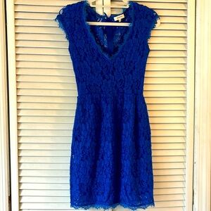 Babaton Blue Lace Dress